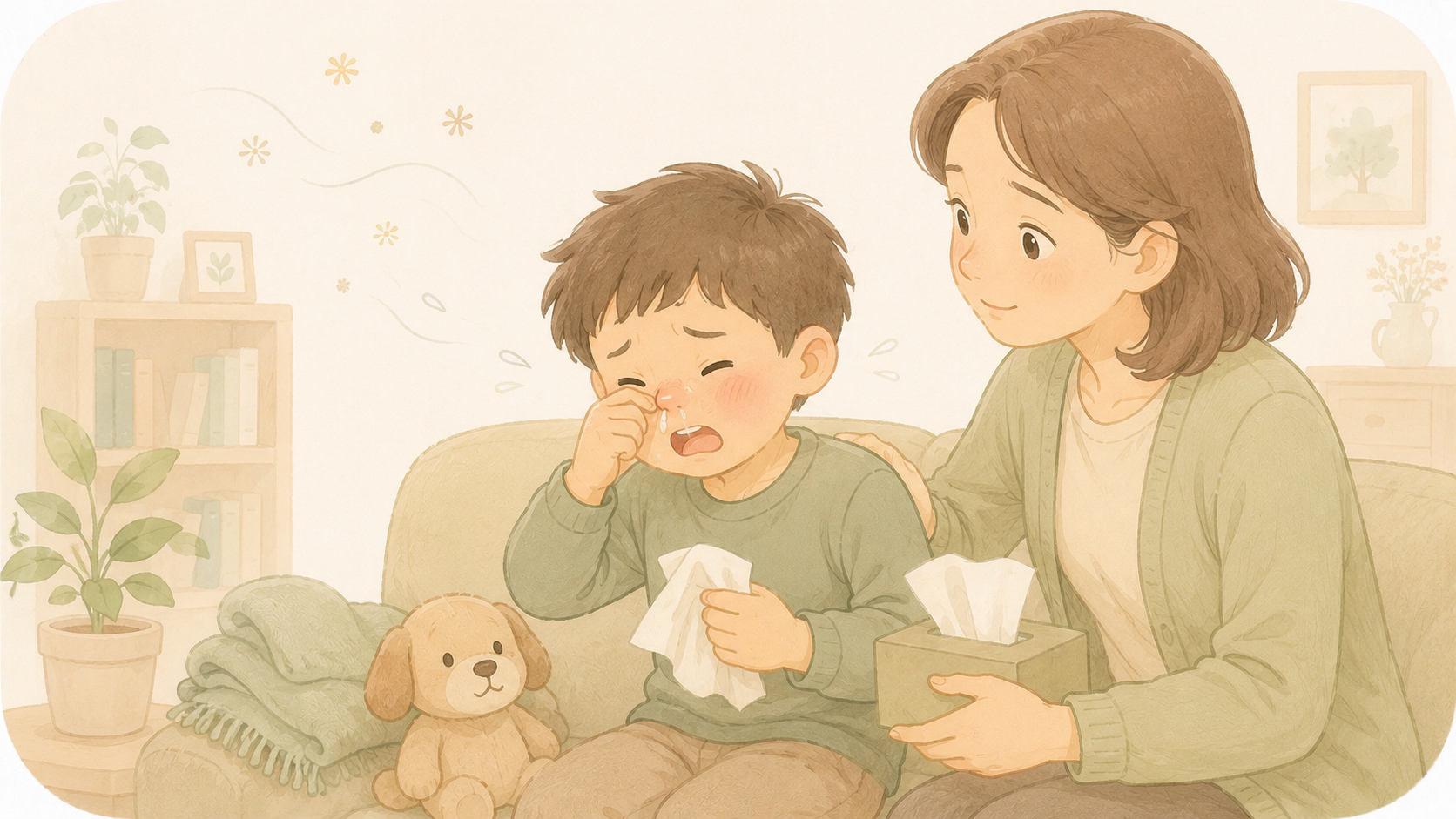 孩子一直打噴嚏、流鼻水,是感冒還是過敏?